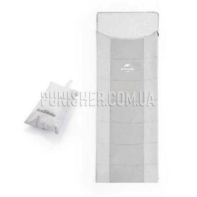 Спальний мішок з подушкою Naturehike NH22MSD01, Сірий, Спальний мішок