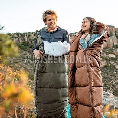 Спальник с капюшоном Naturehike U350S NH20MSD07 (-3&deg;C), правый, Dark Olive, Спальный мешок