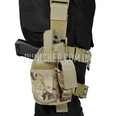 Rothco Deluxe Adjustable Universal Drop Leg Tactical Holster, Multicam, Universal