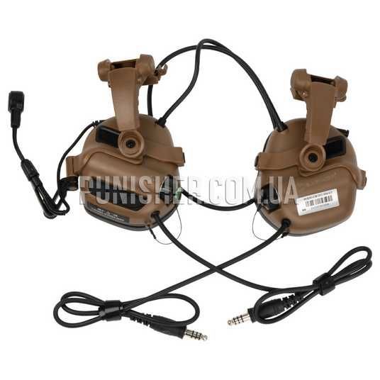 Активна гарнітура Earmor M32X Mark 3 DualCom MilPro з кріпленням