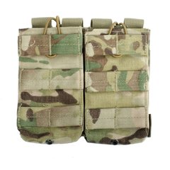 Rothco MOLLE Open Top Double Mag Pouch, Multicam, 2, Molle, AR15, M4, M16, HK416, For plate carrier, .223, 5.56, Polyester