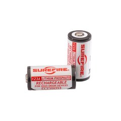 Surefire 123A Rechargeable Batteries, White, RCR-123A