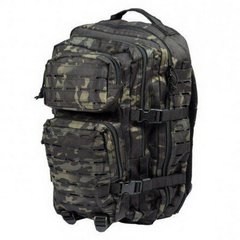 Mil-Tec Assault Pack Large Laser Cut Backpack, Multicam Black, 36 l