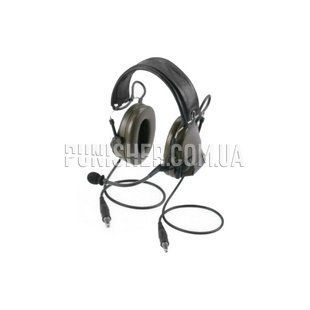 Активная гарнитура 3M Peltor Сomtac II DUAL (Бывшее в употреблении), Olive, С оголовьем, 21, Comtac II, 2xAA, Dual