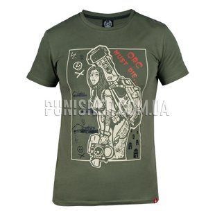 Футболка Rowdy Orc Must Die, Olive, Small