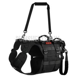 Шлея-поддержка OneTigris Invictus Support Harness для собак, Черный, Small