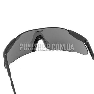 Трилінзовий комплект балістичних окулярів ESS ICE 2x, Чорний, Бурштиновий, Прозорий, Димчастий, Окуляри