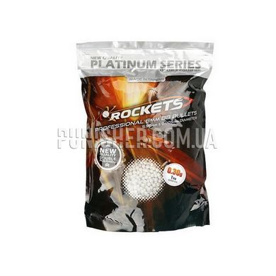 Кулі Rockets Platinum 0,30g 1kg, Білий, Стандартний, Кулі, 0,30