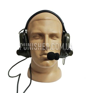 Активна гарнітура Peltor Сomtac II headset DUAL (Було у використанні), Olive, З наголів'єм, 21, Comtac II, 2xAA, Dual