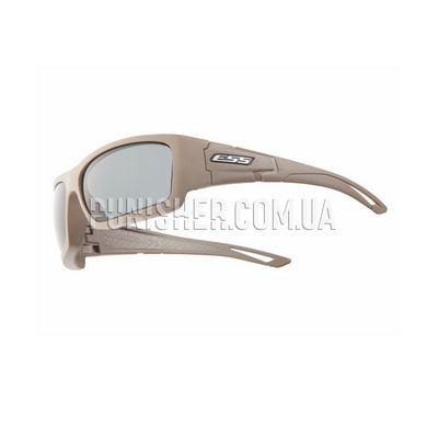 ESS Credence w/Sm Gray Ballistic Sunglasses, Tan, Smoky, Goggles