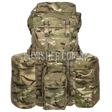 British Army Side Pouch for PLCE Bergen Infantry Long Back (Used), MTP