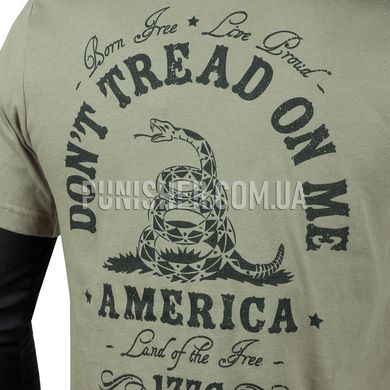Nine Line Apparel Don't Tread On Me T-Shirt, Coyote Tan, Small