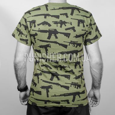 Rothco Vintage Guns T-Shirt, Olive Drab, Medium