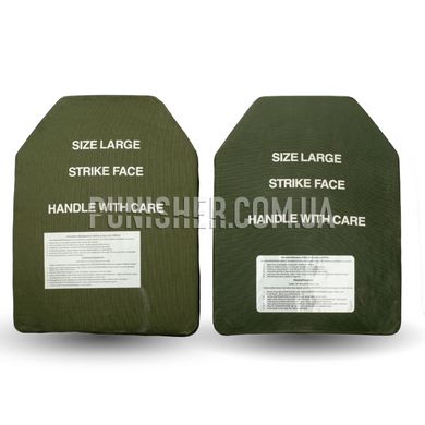 Керамічні бронепластини ESAPI 7.62mm APM2 - Large, Olive, Бронепластини, 6, Large, Кераміка