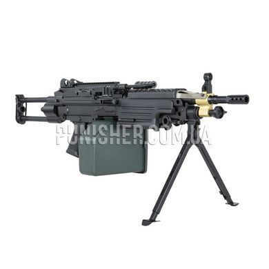 A&K FN М249 PARA Airsoft Training Machine Gun, Black, M249, AEP, No, 350