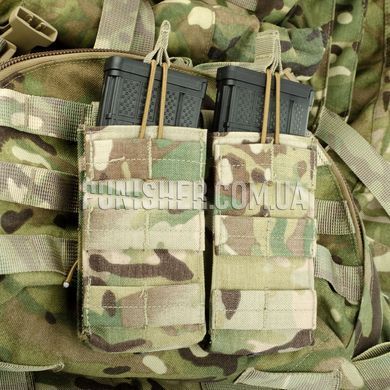Магазинний підсумок Rothco MOLLE Open Top Double Mag Pouch, Multicam, 2, Molle, AR15/М4, M16, HK416, Для плитоноски, .223, 5.56, Поліестер