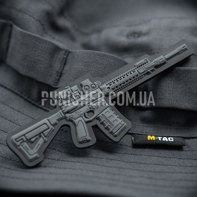 Нашивка M-Tac AR-15 3D PVC, Dark Grey, ПВХ, Нет