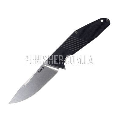 Нож складной Ruike D191-B, Черный, Нож, Складной, Гладкая