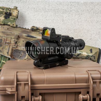 Оптический прицел Trijicon ACOG 3.5x35 с верхним коллиматором Trijicon RMR RM06 3.25 MOA (Сорт 1), Черный, Оптический, 3,5х, 3,25 MOA