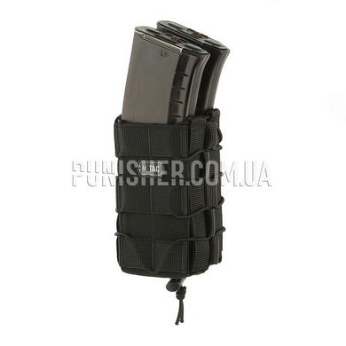 M-Tac Open Dual Pouch for AK, Black, 2, Molle, AKМ, AK-47, AK-74, For plate carrier, 7.62mm, 5.45, Cordura 1000D