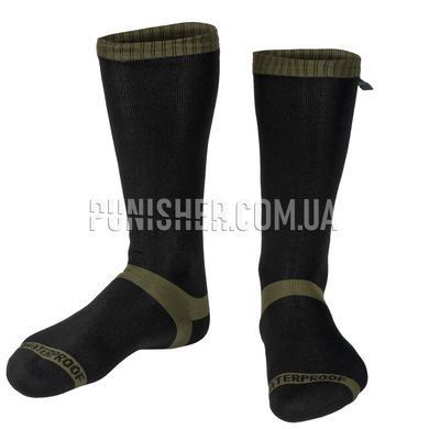 Dexshell Trekking Waterproof Merino Wool Socks, Olive/Black, Small, Winter