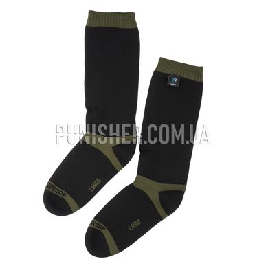 Dexshell Trekking Waterproof Merino Wool Socks, Olive/Black, Small, Winter