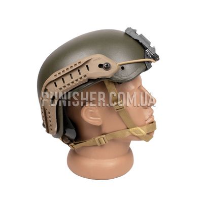Шлем Zebra Armour визуализированный под Ops-Core, Olive