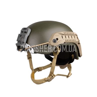 Шлем Zebra Armour визуализированный под Ops-Core, Olive