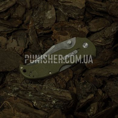 Cold Steel Bush Ranger Lite Knife, Olive, Knife, Folding, Smooth