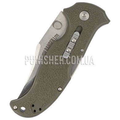 Cold Steel Bush Ranger Lite Knife, Olive, Knife, Folding, Smooth