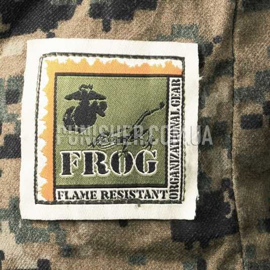 美品　米軍　実物　FR COMBAT SHIRT WOODLAND サイズM−R USMC FROG Inclement Weather Combat Shirt Marpat Woodland Marpat