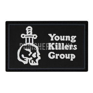 Young Killers Group Patch, Black, PVC, No