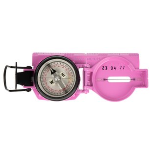 Cammenga 3H Tritium Lensatic Compass with case, Pink, Aluminum, Tritium