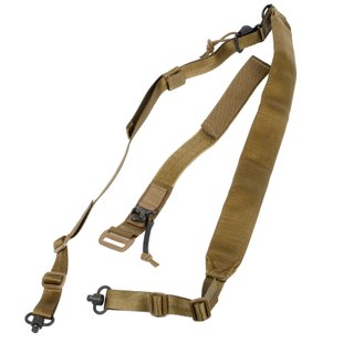 Ремінь для зброї Viking Tactics Wide Sling with Cuff Assembly, Coyote Tan, Збройовий ремінь, Двоточковий