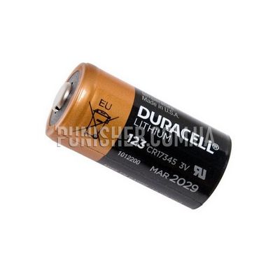 Батарейка Duracell Lithium CR123, Черный, CR123A