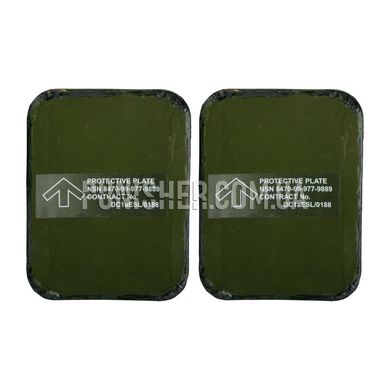 Боковые керамические бронеплиты British Army ECBA Body Armour Plates, Olive, Бронепластины, 4