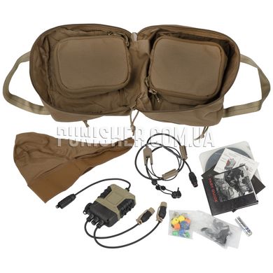 Гарнітура Silynx C4OPS Tactical Headset System Dual Leads, Coyote Brown