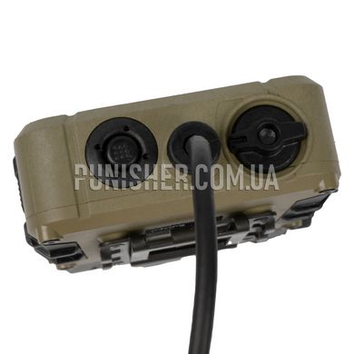 Silynx C4OPS Tactical Headset System Dual Leads, Coyote Brown