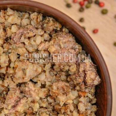 Portion Buckwheat Porridge with Chicken, 325 g Canned Tin, Ration pack