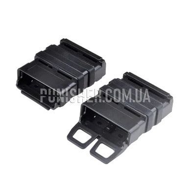 Магазинний підсумок Element Fast Mag Friction Holder для двох М4/М16, Чорний, 2, Molle, AKМ, .223, 5.56, Пластик