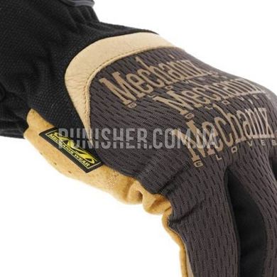 Mechanix Leather FastFit DuraHide Brown Gloves, Brown, Medium