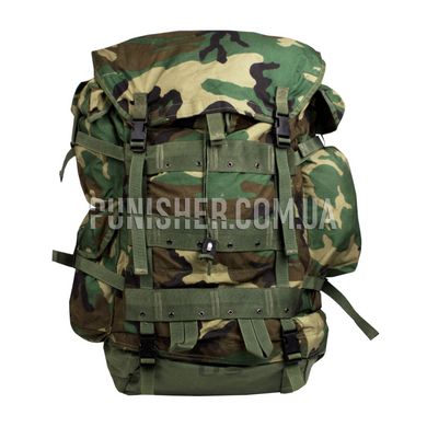 Large Field Pack Internal Frame with Combat Patrol Pack, Woodland, 90 l