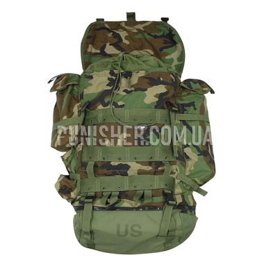 Полевой рюкзак Large Field Pack Internal Frame with Combat Patrol Pack, Woodland, 90 л