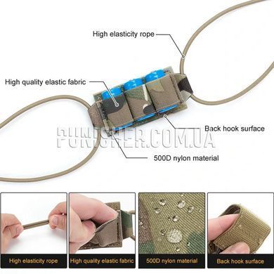 Тактичний еластичний шнур-тримач для акумулятора на шолом IdoGear Battery Elastic Hanging Rope, Multicam, Інше