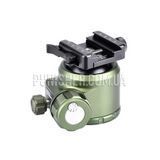 XB-52EG 52mm Low-Profile Ball Head for Shooting Tripod with Picatinny/Arca-Swiss Adapter, Olive Drab, Ball head