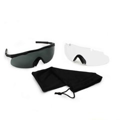 Комплект балістичних окулярів Smith Optics Aegis ARC Elite Ballistic Eyewear, Чорний, Прозорий, Димчастий, Окуляри