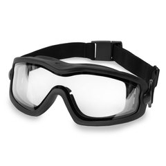 Pyramex V2G-Plus Safety Goggles, Black, Transparent, Mask