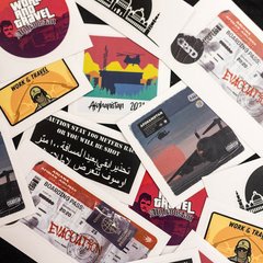 PSDinfo Afghanistan Stickerpack, Black, Stickers
