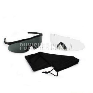 Smith Optics Aegis ARC Elite Ballistic Eyewear Set, Black, Transparent, Smoky, Goggles