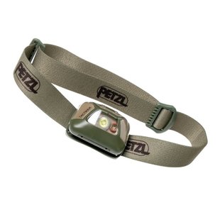 Petzl Tactikka 300 lm Headlamp, Desert Tan, Headlamp, Battery, White, Red, 300